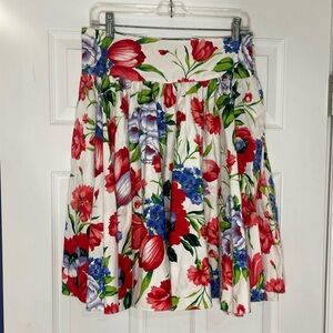 Ralph Lauren Blue Label pleated floral skirt - size 6
